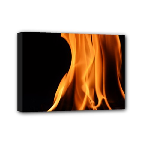 Fire Flame Pillar Of Fire Heat Mini Canvas 7  X 5  by Nexatart