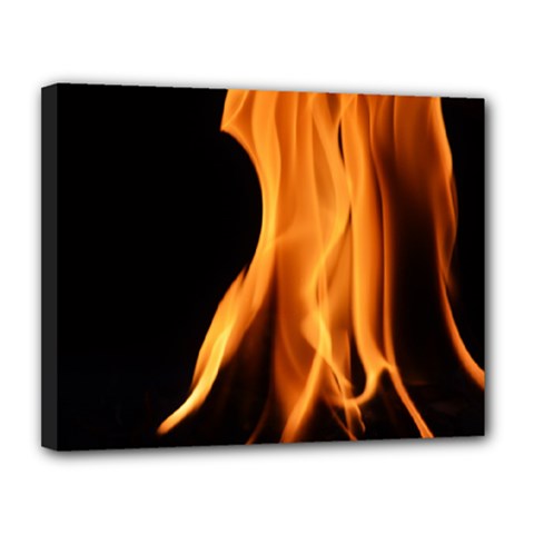 Fire Flame Pillar Of Fire Heat Canvas 14  X 11  by Nexatart