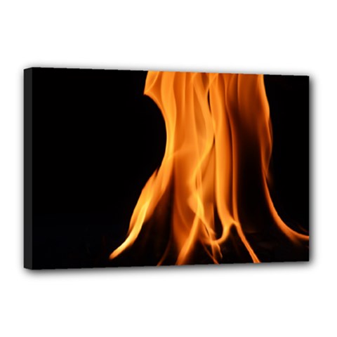 Fire Flame Pillar Of Fire Heat Canvas 18  X 12  by Nexatart