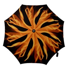 Fire Flame Pillar Of Fire Heat Hook Handle Umbrellas (large) by Nexatart