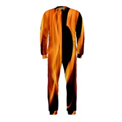 Fire Flame Pillar Of Fire Heat Onepiece Jumpsuit (kids) by Nexatart