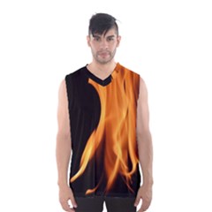 Fire Flame Pillar Of Fire Heat Men s Basketball Tank Top by Nexatart