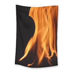 Fire Flame Pillar Of Fire Heat Small Tapestry by Nexatart