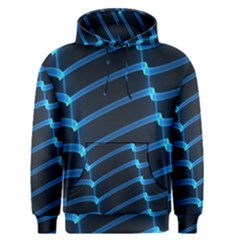 Background Light Glow Blue Men s Pullover Hoodie by Nexatart