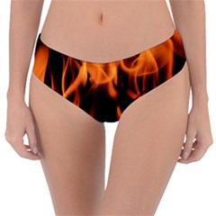 Fire Flame Heat Burn Hot Reversible Classic Bikini Bottoms