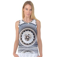 Flat Tire Vehicle Wear Street Women s Basketball Tank Top by Nexatart