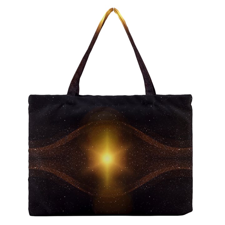 Background Christmas Star Advent Medium Zipper Tote Bag