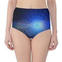 Network Cobweb Networking Bill High-waist Bikini Bottoms by Nexatart