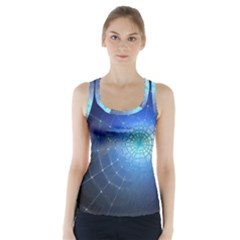 Network Cobweb Networking Bill Racer Back Sports Top by Nexatart