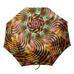 Wave Rings Circle Abstract Folding Umbrellas by Nexatart