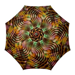 Wave Rings Circle Abstract Golf Umbrellas by Nexatart