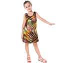 Wave Rings Circle Abstract Kids  Sleeveless Dress View1