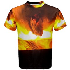 Fire Rays Mystical Burn Atmosphere Men s Cotton Tee by Nexatart