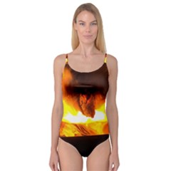 Fire Rays Mystical Burn Atmosphere Camisole Leotard  by Nexatart