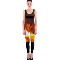 Fire Rays Mystical Burn Atmosphere Onepiece Catsuit by Nexatart