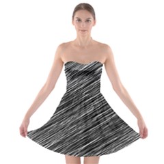 Background Structure Pattern Strapless Bra Top Dress by Nexatart