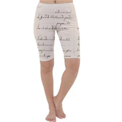 German French Lecture Writing Cropped Leggings  by Nexatart