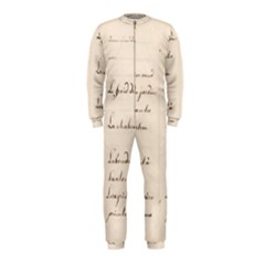 German French Lecture Writing Onepiece Jumpsuit (kids) by Nexatart