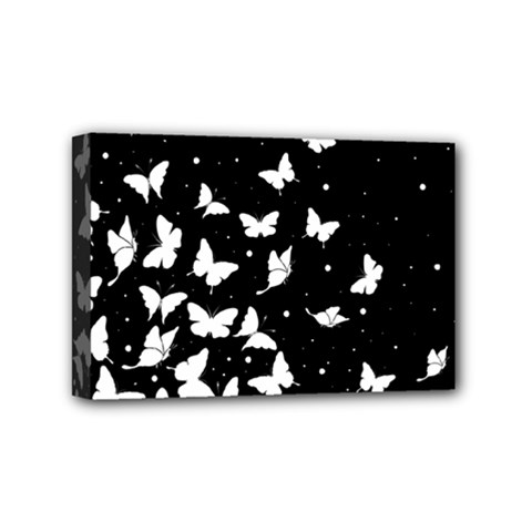 Butterfly Pattern Mini Canvas 6  X 4  by Valentinaart