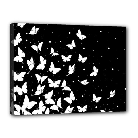 Butterfly Pattern Canvas 16  X 12  by Valentinaart