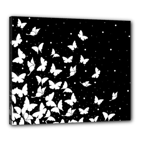 Butterfly Pattern Canvas 24  X 20  by Valentinaart