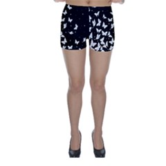 Butterfly Pattern Skinny Shorts by Valentinaart