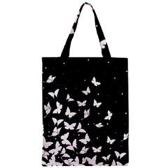 Butterfly Pattern Zipper Classic Tote Bag by Valentinaart