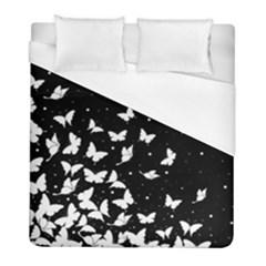 Butterfly Pattern Duvet Cover (full/ Double Size) by Valentinaart