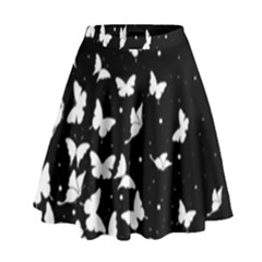 Butterfly Pattern High Waist Skirt by Valentinaart