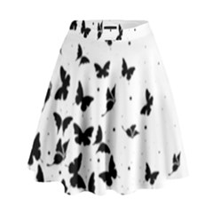 Butterfly Pattern High Waist Skirt by Valentinaart