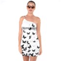 Butterfly pattern One Soulder Bodycon Dress View1