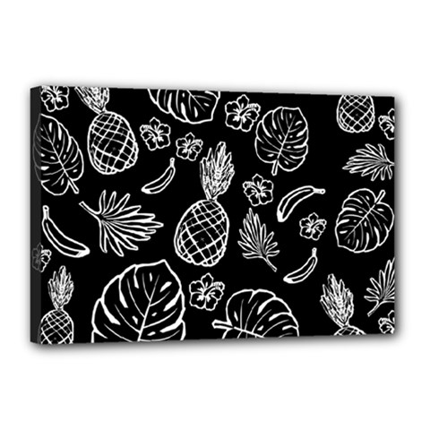 Tropical Pattern Canvas 18  X 12  by Valentinaart