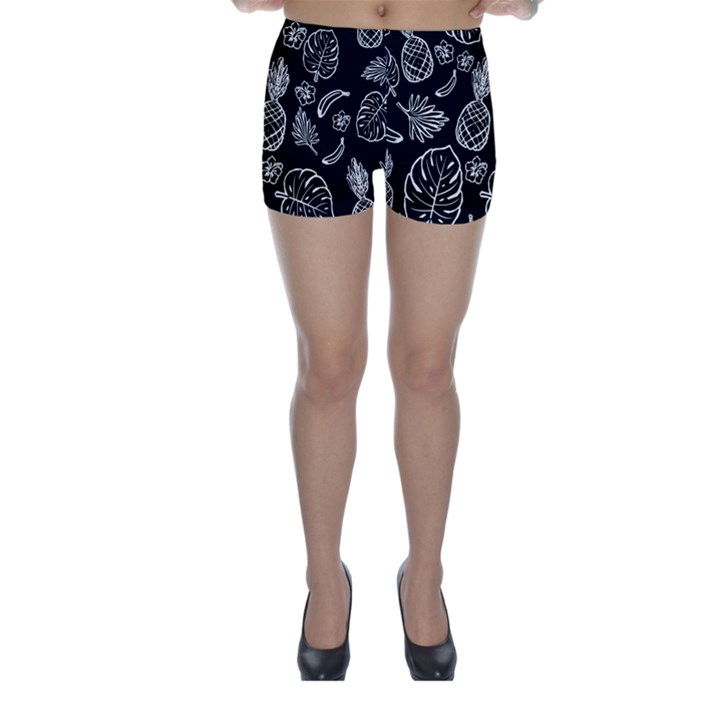 Tropical pattern Skinny Shorts