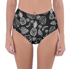 Tropical Pattern Reversible High-waist Bikini Bottoms by Valentinaart