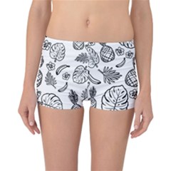 Tropical Pattern Reversible Boyleg Bikini Bottoms by Valentinaart