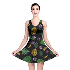 Tropical Pattern Reversible Skater Dress by Valentinaart