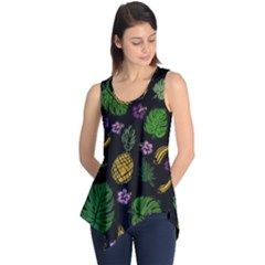 Tropical Pattern Sleeveless Tunic by Valentinaart