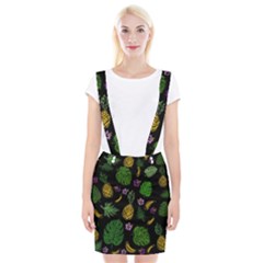 Tropical Pattern Braces Suspender Skirt by Valentinaart