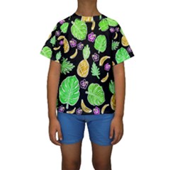 Tropical Pattern Kids  Short Sleeve Swimwear by Valentinaart