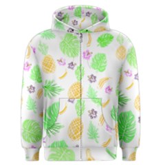 Tropical Pattern Men s Zipper Hoodie by Valentinaart