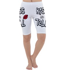 Kiss And Tell Cropped Leggings  by Valentinaart