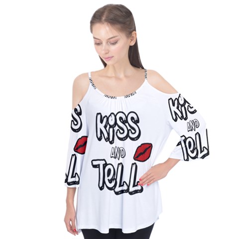 Kiss And Tell Flutter Tees by Valentinaart