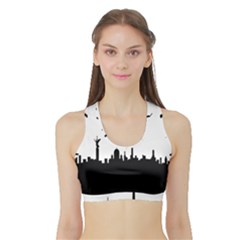 Berlin Sports Bra With Border by Valentinaart