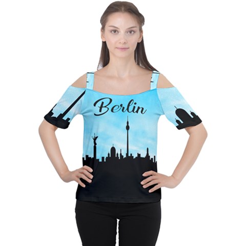 Berlin Women s Cutout Shoulder Tee by Valentinaart