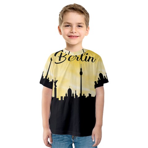 Berlin Kids  Sport Mesh Tee by Valentinaart