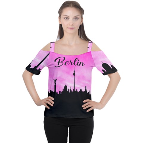 Berlin Women s Cutout Shoulder Tee by Valentinaart