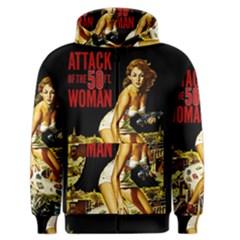 Attack Of The 50 Ft Woman Men s Zipper Hoodie by Valentinaart