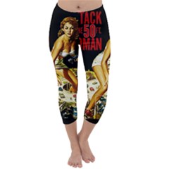 Attack Of The 50 Ft Woman Capri Winter Leggings  by Valentinaart