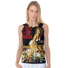 Attack Of The 50 Ft Woman Women s Basketball Tank Top by Valentinaart