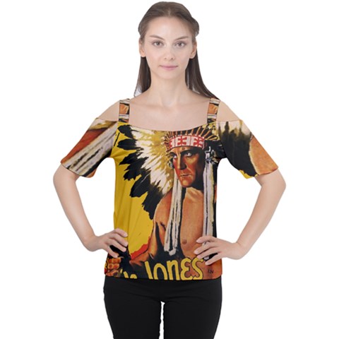 White Eagle Women s Cutout Shoulder Tee by Valentinaart